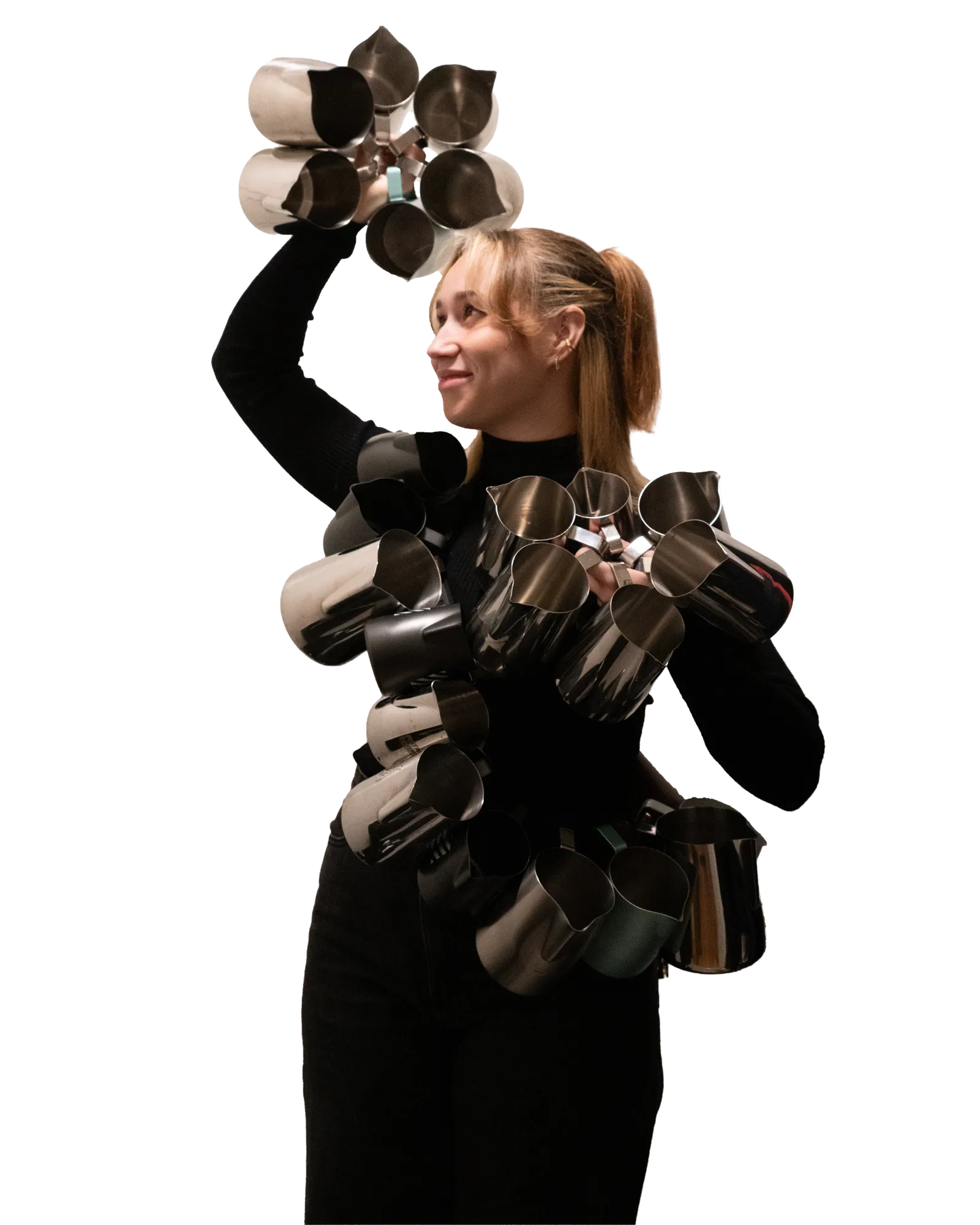 Julia Bergenstråle holding milk pitchers — MountainBeam